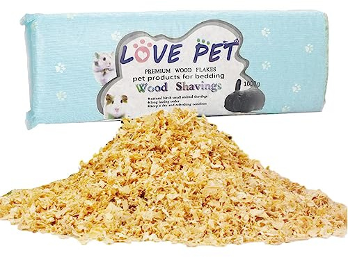 Hamster Sawdust | Hamster Cage Bedding,1000g Hamster Cage Bedding Safe Rabbit Wood Shavings Chinchillas Gerbils Pet Toys Zorq