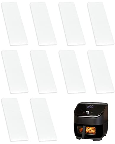 Dous Plus 6QT Air Fryer Replacement Filters With Deodorizing Function, 10 Instant-Pot Air Fryer 6QT Filters Accessories Removes Odors And Grease To Keep Pans Clean