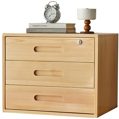 Schubladenbox, Holz Schreibtisch-Organizer, Desktop Schubladenbox,Geeignet zur Aufbewahrung und Verwaltung von Dokumenten, Büroartikeln und diversen Kleinteilen in Büros und Arbeitszimmern (Size : T