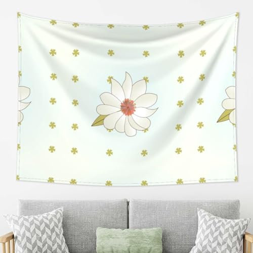 MYGANN Camellia In Bloom Heimdekoration, Wandteppich, 203 x 152 cm, für Innen- und Außenbereich, Wandbehang, Sofabezug, Weihnachten, Erntedankfest, Einweihungsgeschenk