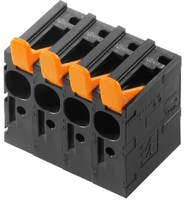 Weidmüller 2472110000 Schraubklemmblock 6mm² Polzahl num 5 Schwarz 50St.