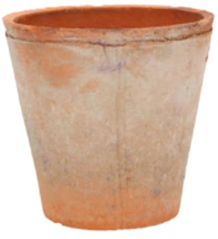 Rivanto® Aged Terracotta Blumentopf rund Ø25,5 x 23,5 cm Pflanztopf
