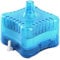Hperu Mini Filter Goldfish Bowl Beta Fish Tank All Water Type Corner Filter with Triple Filtration System Blue 1pc