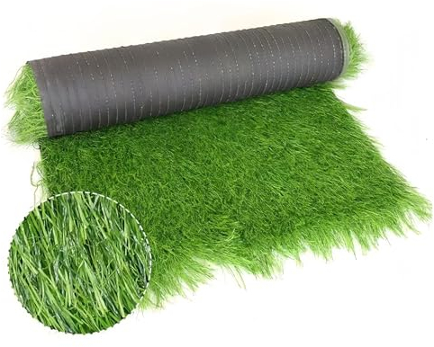 ZHWFDC Toit De Chaume Artificiel Toit De Chaume en Paille Doté d'un Style Tropical Convient pour La Décoration De Clôture De Jardin Décorations De De Bar Tiki(Size:0.5 * 1m（1.64 * 3.3ft）,Color:Vert)