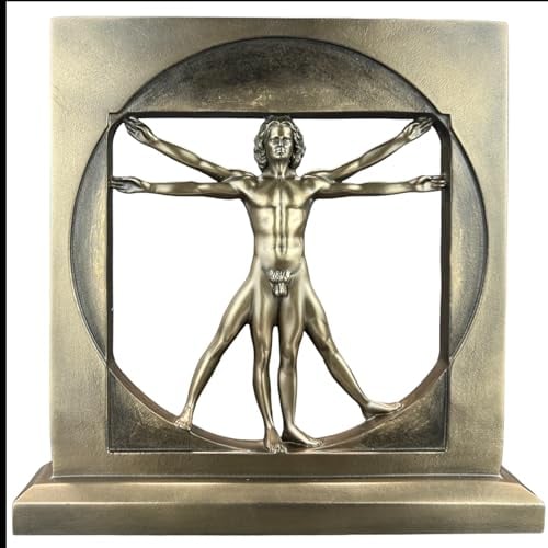 57 SPECIAL REPLICAS Skulptur Deko SKULPTUR - Leonardo DA Vinci Bronze Figur als Geschenk für Wohnzimmerdekoration Figuren Deko