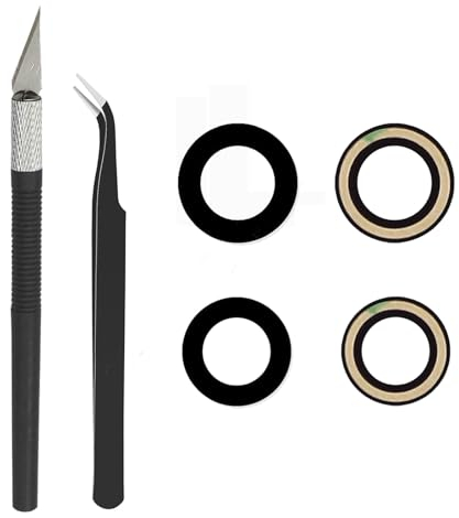 Cemobile 1 Set Original Back Rear Camera Glass Lens Replacement for iPhone 15 and iPhone 15 Plus with Adhesive Preinstalled and Repair Tool Kit