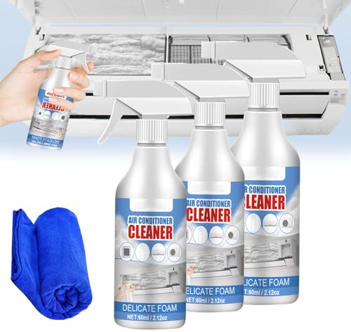 Air Conditioner Cleaner Foam, Air Conditioner Coil Foam Cleaner, Ac Cleaner Foam Spray Coil, Window Air Conditioner Cleaner, Coil Cleaner for Ac Unit, Multi-purpose Foam Cleaner (3 PCS)