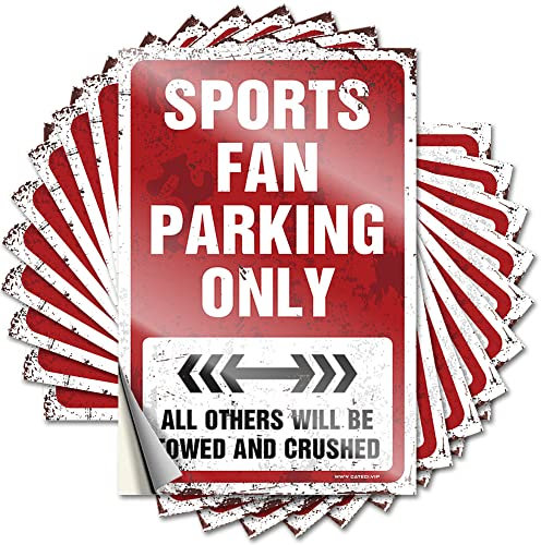 Stickers for Car Sports Fan Parking Only Funny Sticker 10 Pcs Funny Car Decals Prank Stickers for Adults(6X9CM)
