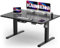 KAIMENG Electric Standing Desk 140 x 80 cm, USB Charging Height-Adjustable Desk witn Headphone Hooks & Sit Stand Reminder, Sit Stand Table & Workstations with Cable Tray,Home Office Desk, Black.
