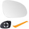 Laitejituan Cristal de Retrovisor Calefactable para VW Golf MK5 2003-2008 / Jetta 5 2005-2010 / Passat B6 2007-2011, Retrovisor Exterior Ajustable Adecuado reemplazar, Lente de Marcha Atrás (Derecha)