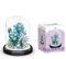 Flower Bouquet Building Block Set, DIY Artificial Flowers Building Kit with Dust Cover, Sunflower Rose Bonsai Tree Collection Building Kit, Decorative Home Botanical Gift for Her Women Mom (Blue Rose)