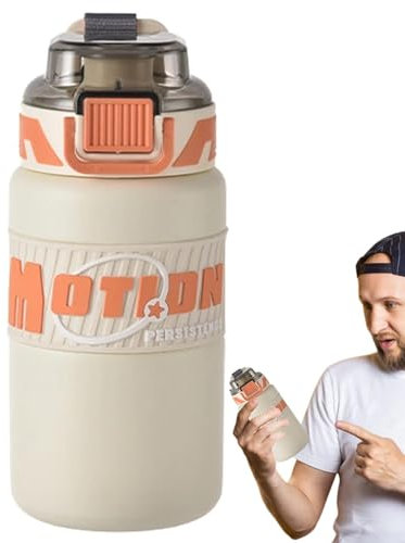 Leak-Proof Water Cup, Stainless Steel Water Bottle, Large-Capacity Water Cup, Leak Proof Drink Bottle, Handle Drink Bottle, Straw Lid Travel Mug, Outdoor Water Bottle, Insulated Drink Container,