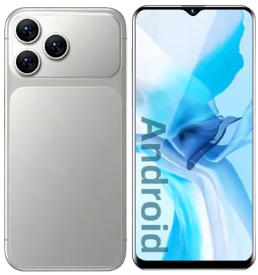 FOXIONO entsperrt Telefon, 6,6-Zoll-Bildschirm, Dual Kameras, 3GRAM, 16GROM, unterstützt nur 3G Network Frequenzbänder, Dual SIM Karten, Android Smartphone (316, Grey)