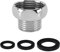 Shower Hose Connector Connection G3/4 Female to G1/2 Male, Rust and Corrosion Resistant Shower Hose Adapter with 3pcs Rubber Rings