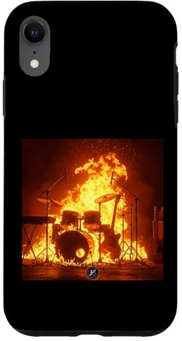 Battery on fire Case for iPhone XR