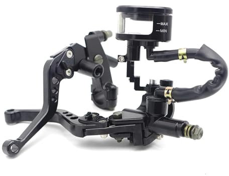 AUDSNI 7/8 22mm Leva Freno Frizione per Du&Cati 749 per Monster 796 per Multistrada 1200 per Monster 1000 Leve Pompa Frizione Freno Idraulico per Moto(Nero)