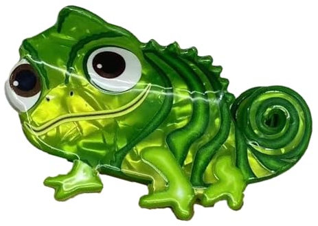 Clip di artigli per capelli - panorami di camaleonte creativa | Clip di artigli di animali leggero | Fortunico forte | Claw Barrettes per viaggio d'affari scolastico all'aperto e uso domestico