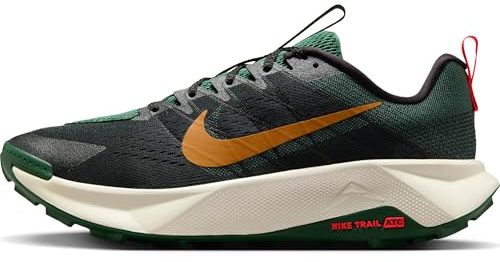 Nike Wildhorse 10 Herren Traillaufschuh, Schwarz/Fir/Bright Crimson/Desert Ochre, 44 EU