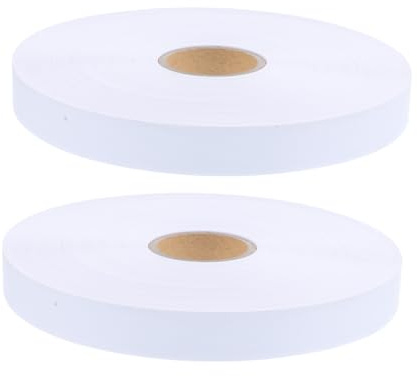 BELLIFFY 1 Rolle Waschetikett Leeres Nylon für Kleidung, Weißes | Nähen und Quilten, Blankes Design, Hautfreundlich, Größen Zuordnen und Kleidung Sortieren