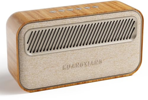 Retro Bluetooth Lautsprecher, Musikbox Bluetooth 45W Dual Lautsprecher | Bluetooth Speaker 5.3 Lautsprecher, Sprachassistenten, TWS Paarung, AUX/TF Karte, Startseite/Party