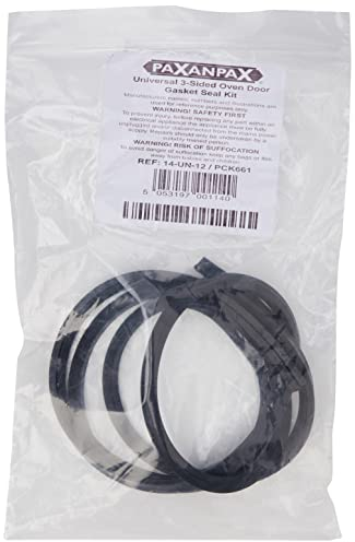 Paxanpax PCK661 Universal 3-Sided Silicone Rubber Oven Door Gasket Seal Kit