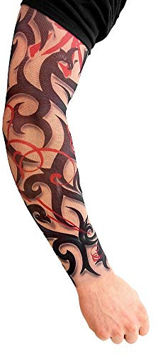Halloween Karneval Party Kostüm Tribal Tattoo Skin Ärmel zum Überziehen