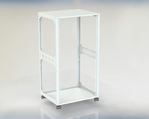 Rack Magic - 19 Mini Rack 21HE - 440mm Tiefe - RAL7035-19 Zoll Serverschrank - 19 Studiorack - Open Frame Rack