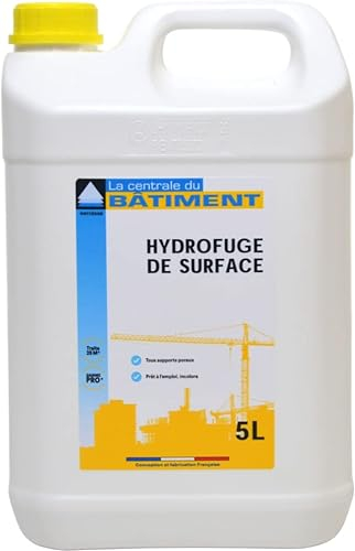 Hydrofuge de Surface Toiture, Façade, Mur, Terrasse et Sol 5L (=25m²) Incolore - La Centrale du Bâtiment - Polyuréthane - Sealant - Surface Sealant - Bricolage
