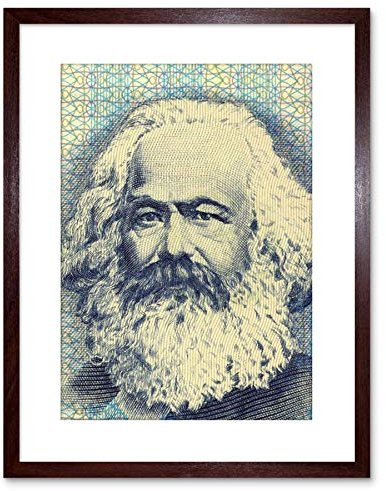 The Art Stop PAINTING POLITICAL KARL MARX BANKNOTE DESIGN COMMUNISM FRAMED PRINT F97X4897