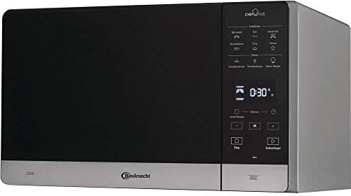 Bauknecht Chef Plus MW 45 SL Combinazione Grill e Microonde / 900 W / 25 L/Grill al quarzo 800 W/DualCrisp/AutoClean/Funzione di fusione e scongelamento rapido/funzione di scongelamento del