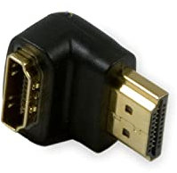 Lyndahl HDMI 1.4 Winkeladapter LKHA013, HDMI Buchse auf HDMI Stecker, 90° Winkelstecker HDMI Steckverbinder