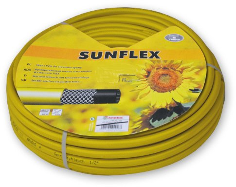 Sunflex Manguera de jardín, 1 pulgada, 20 m/30 m/50 m