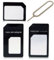 Mr. Gadget's Solutions Sim Card Adapter For All Mobile Phones 3 In 1 Pack Nano Micro Standard