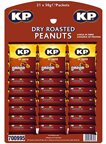 KP Dry Roasted Peanuts, 21 x 50g