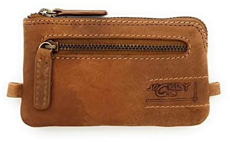 Jockey Club Schlüsseletui Mappe Tasche Voll-Rind-Leder Toro Cognac braun