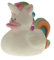 Einhorn Badeente Gummiente Regenbogen, ca, 7 cm