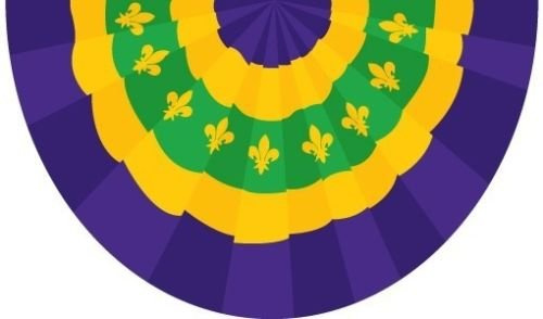 Großhandel 10 Pack 3 x 5 ft New Orleans Mardigras Mardi Gras Wimpelkette 3 x 5 Flagge Tüllen House Banner doppelt genäht Metall Ösen zum Hissen farbbeständige Premium Qualität