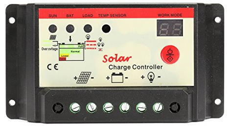 Tutoy 10/20/30A Pannello Solare Regolatore di Carica Controllo Intelligente 12/24V USB St Light & Timer Charger - 30A