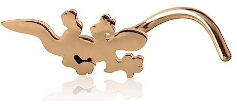 Inoki - Stud de nez acier Gold Salamandre
