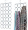 Flexzion Schal-Organizer für den Schrank – 28 Fächer, Schal-Kleiderbügel, Hijab-Organizer, platzsparend für Socken, Schals, Krawatten, Handtücher, Gürtel, Mehrzweck-Hängeregal, 2 Stück, Farben können