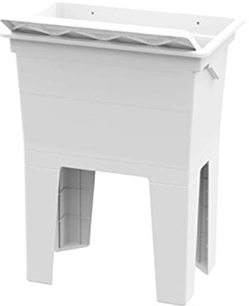 Lavabo monobloque blanco 59 x 41 x 75 h cm