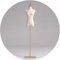 ZHAOHUI Schneiderpuppe Damenbüste Büste Torso Kleiderpuppe Weiß Mode Verstellbare Höhe Mit Arm Mit Goldständer Pinnable Für Kleidungsdisplay, 3 Stile (Color : Gold-A, Size : S)