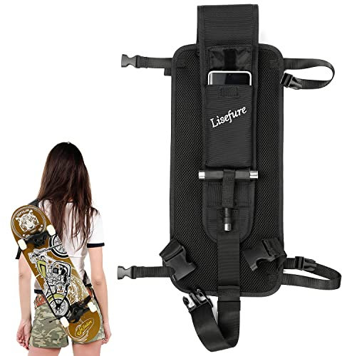 LISEFURE Skateboard Shoulder Carrier Skateboard Carry Strap Skateboard Carry Bag Backpack Skateboard Carry Shoulder with Adjustable Straps