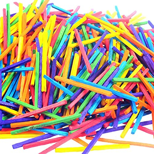 YKKJ 48mm Bastelhölzer bunt ,Streichhölzer farbig Holzstäbchen Zündhölzer Die Bastelhölzer .(1000PCS Holzstäbe