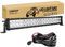 RIGIDON 22 Zoll 55cm 120W Led lichtleiste kfz mit 12v kabelbaum kit, Offroad beleuchtung Led bar für Auto SUV, LKW KFZ 4x4, Fahrzeuge, 6000K led nebelscheinwerfer, spot strahler flutstrahler combo
