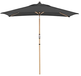 Doppler Kurbelschirm 'Alu-Wood Ultra', ca. 210 x 140 cm