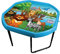 Large 100cm Sky Blue Mixing Tray Play Tray + Animal World Play Mat with Height Adjustable Stand.