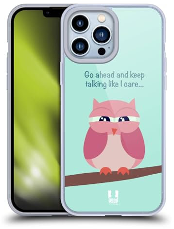 Head Case Designs Ala Rosa Perfidi Gufi Custodia in Gel [Protezione di Grado Militare] Compatibile con Apple iPhone 13 PRO Max E Compatibile con MagSafe