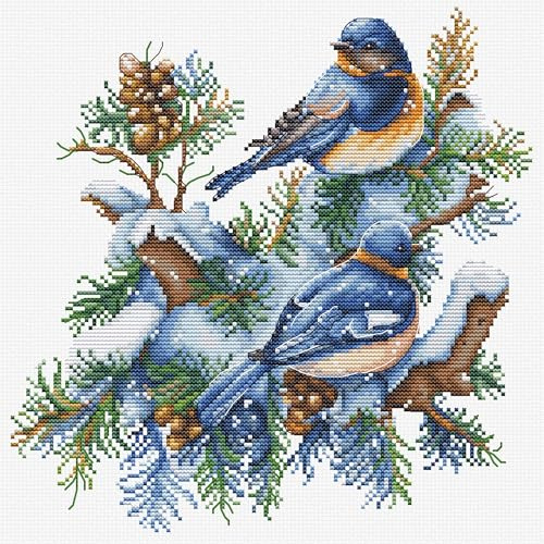 Luca-S Kreuzstich Set Der Vögel-Winter Zählmuster