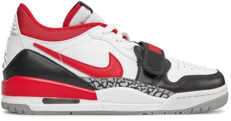 NIKE Air Jordan Legacy 312 “Chicago” Men's Trainers CD7069 (White/Black/Wolf Grey/Fire Red 160) (UK_Footwear_Size_System, Adult, Men, Numeric, Medium, Numeric_9_Point_5), 9.5 UK